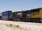 NS 9358 #2 power in an EB intermodal at 12:49pm 